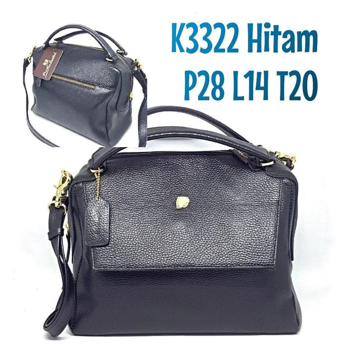 Tas Kulit Papillon Original K3322 Hitam