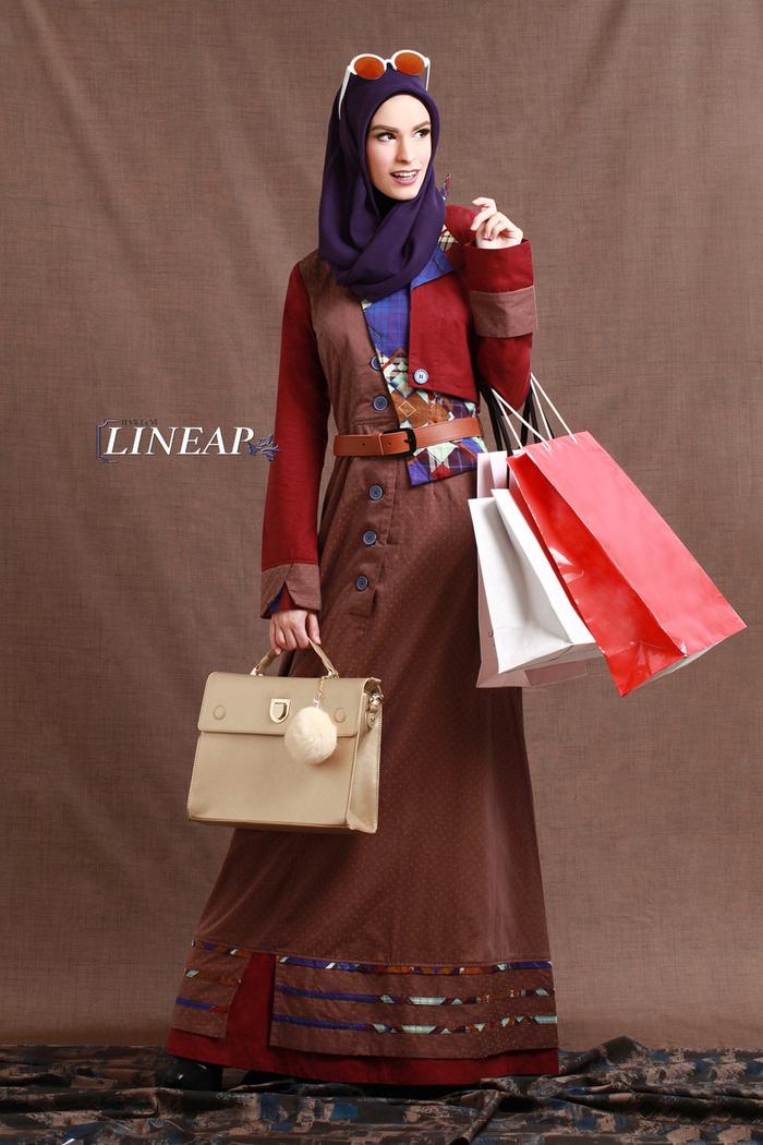 MAXI DRESS / GAMIS PESTA - TUNEECA LINEAR T-0717026 - GAMIS BRANDED