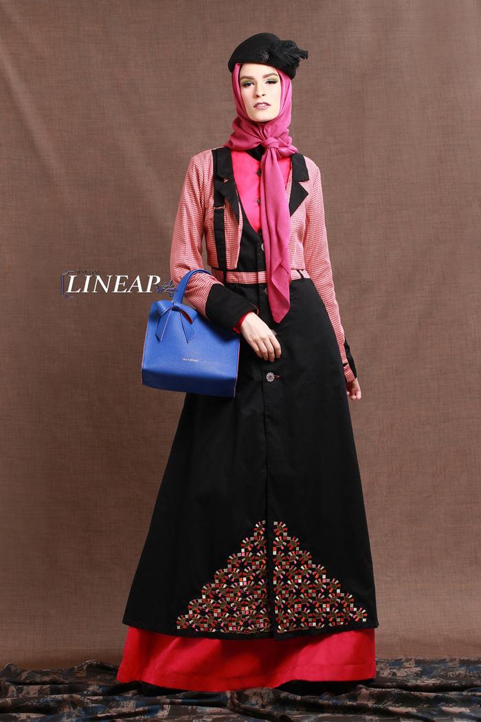MAXI DRESS / GAMIS PESTA - TUNEECA LINEAR T-0717021 - GAMIS BRANDED