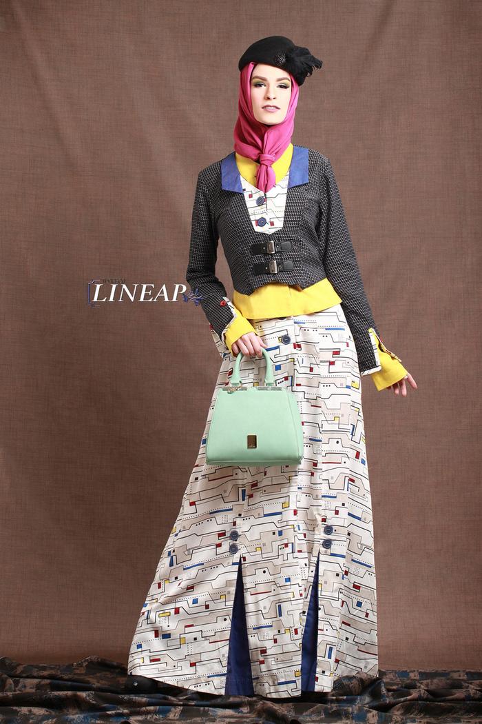 MAXI DRESS / GAMIS PESTA - TUNEECA LINEAR T-0717032 - GAMIS BRANDED