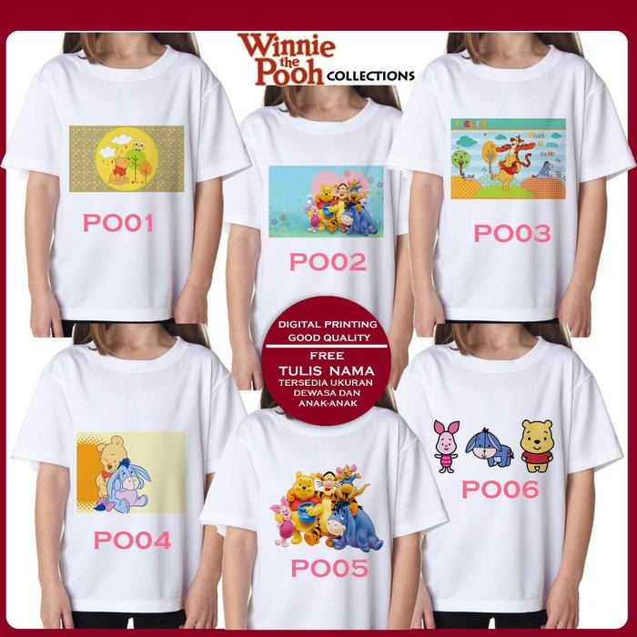 KAOS DTG UK.DEWASA WINNIE THE POOH