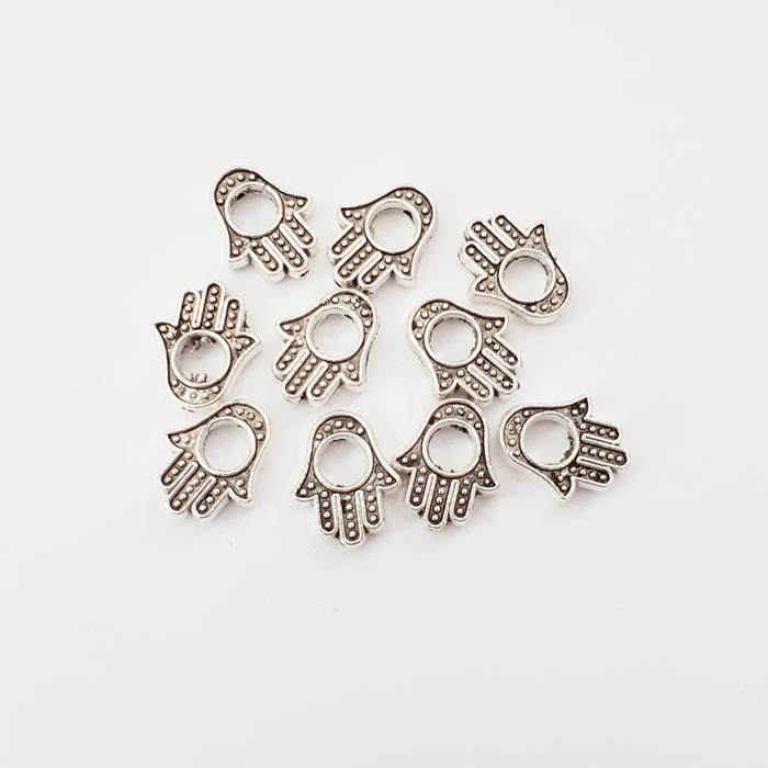Bead / Spacer Metal Hamsa Size S / Hand Of Fatima / Bahan Gelang