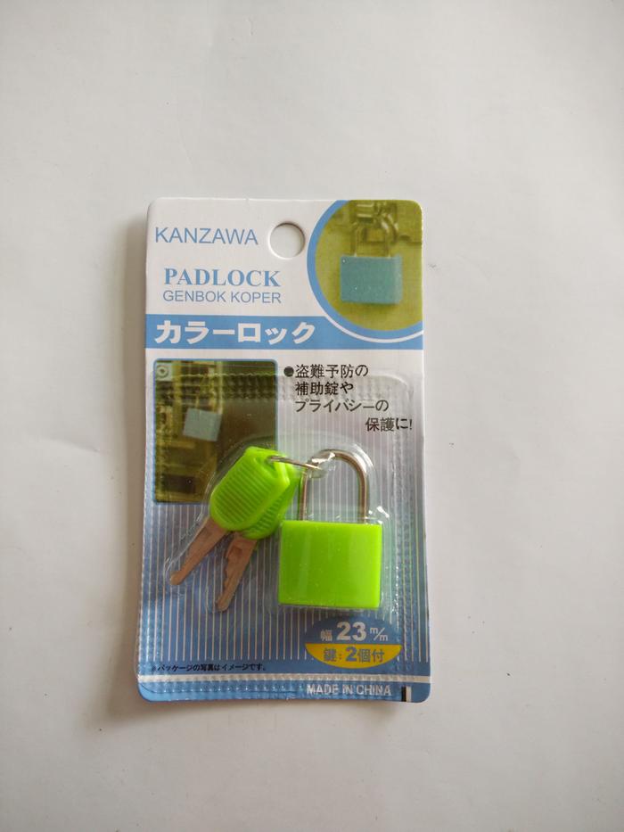 Gembok Koper / Tas / Travel Warna Kanzawa 23 mm