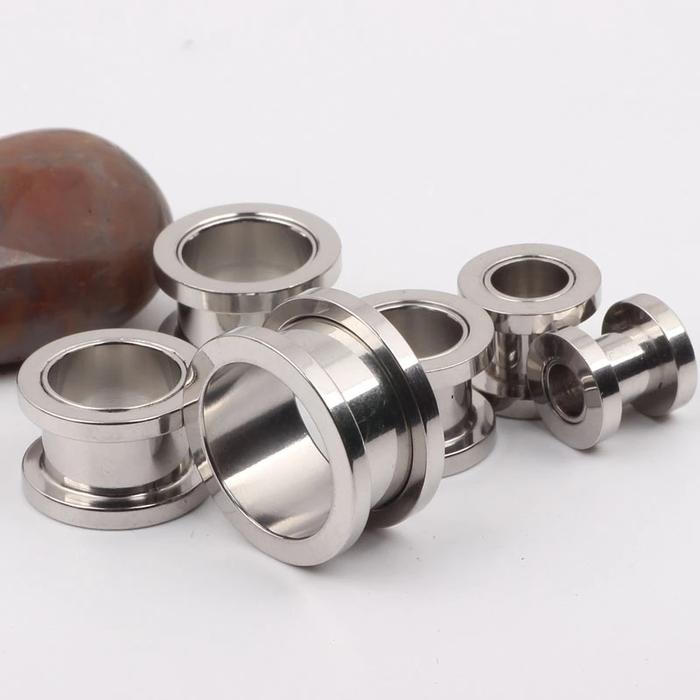 expander plugs tunnel gauges strethcer stainless steel body piercing