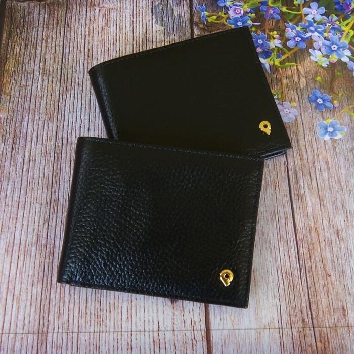 Dompet Kulit Papillon Original D757 Hitam Cowok Pria