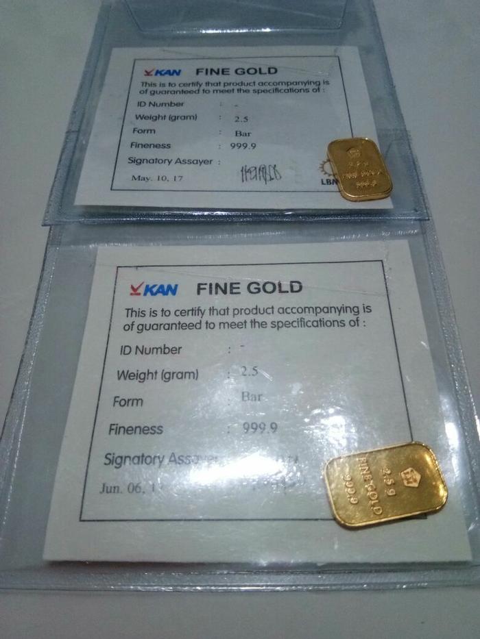 Logam mulia emas antam 2,5 gram