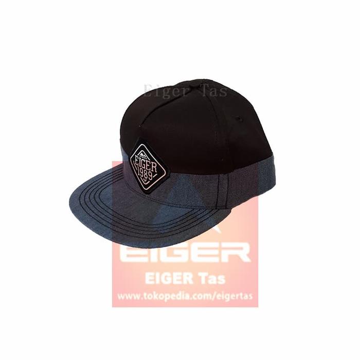 Topi Pria Eiger 910003241 Snapback Brown Pain Light 1989 Original