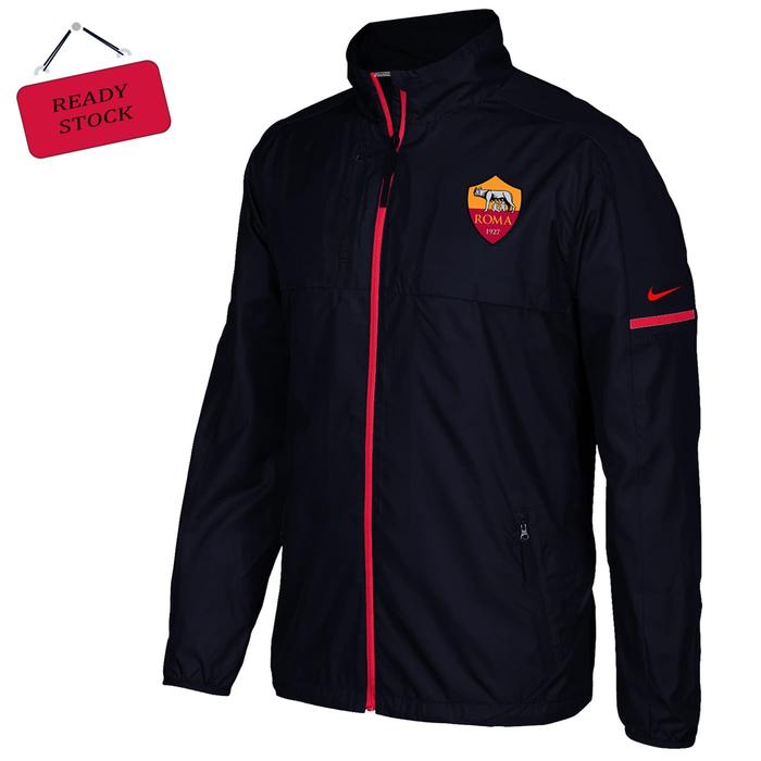 Jaket Tamasya Parasut Hitam As Roma