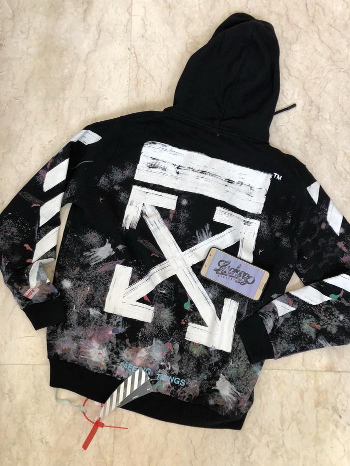 Off White Brushed Galaxy Zipper