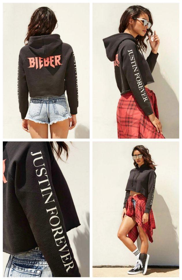 Jaket Crop/Sweater/Hoodie Crop Purpose Tour Justin Bieber