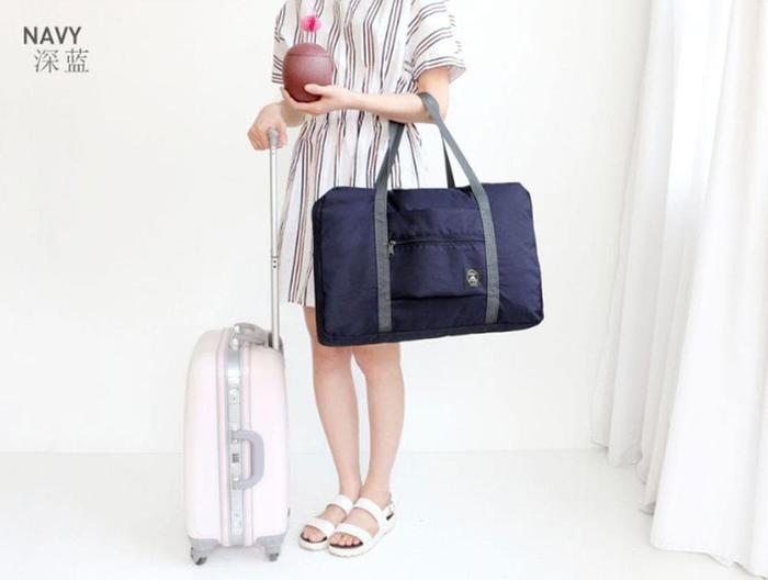 Korean Easy Travel Bag Foldable Tas Lipat Travel Fold Hand Carry Korea