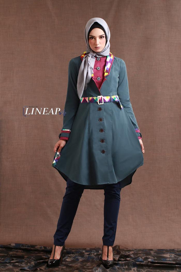 TUNIK / SHORT DRESS - TUNEECA LINEAR T-0717037 - BLOUSE BRANDED ORI