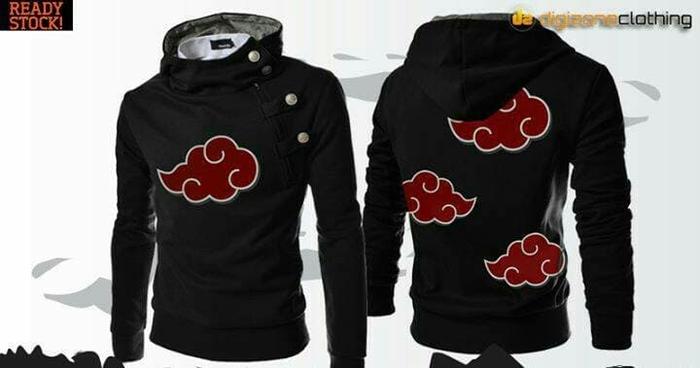 Jaket Harajuku Akatsuki Clan - Jaket Anime Naruto Akatsuki Clan