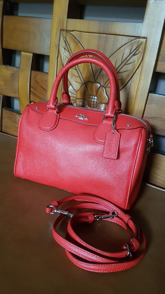 Tas Wanita Coach Mini Bennet Red Authentic Merah