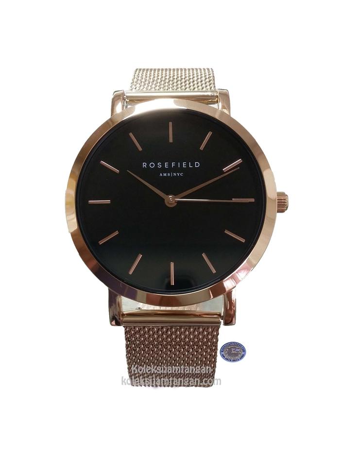 JAM TANGAN PRIA ROSEFIELD MBR-M45 ROSE GOLD HITAM ORIGINAL MURAH