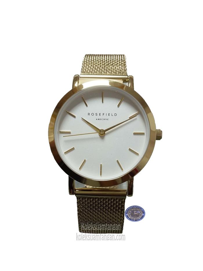JAM TANGAN WANITA ROSEFIELD TWG-T51 GOLD ORIGINAL GARANSI RESMI