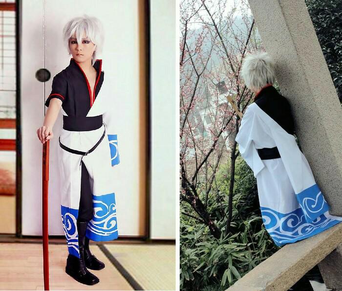 HAKAMA YUKATA COSTUME GINTOKI KOSTUM TRADISIONAL JEPANG