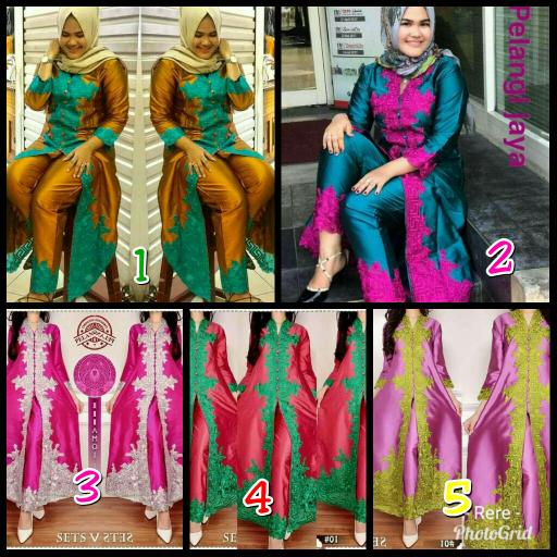 Kebaya modern set virgin ori pelangi jaya