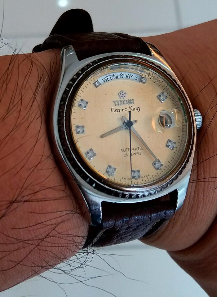 Jam tangan Titoni Cosmo King Automatic Vintage not tissot seiko rado