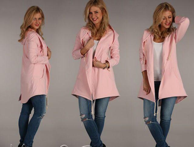 Jaket Hoodie Wanita Pink Cover Mild (S) Import Original