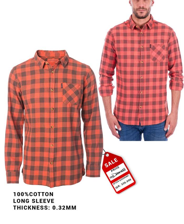 ASLI / ORIGINAL KEMEJA RIP CURL FLANEL - CSHDP4-GINGER SPICE