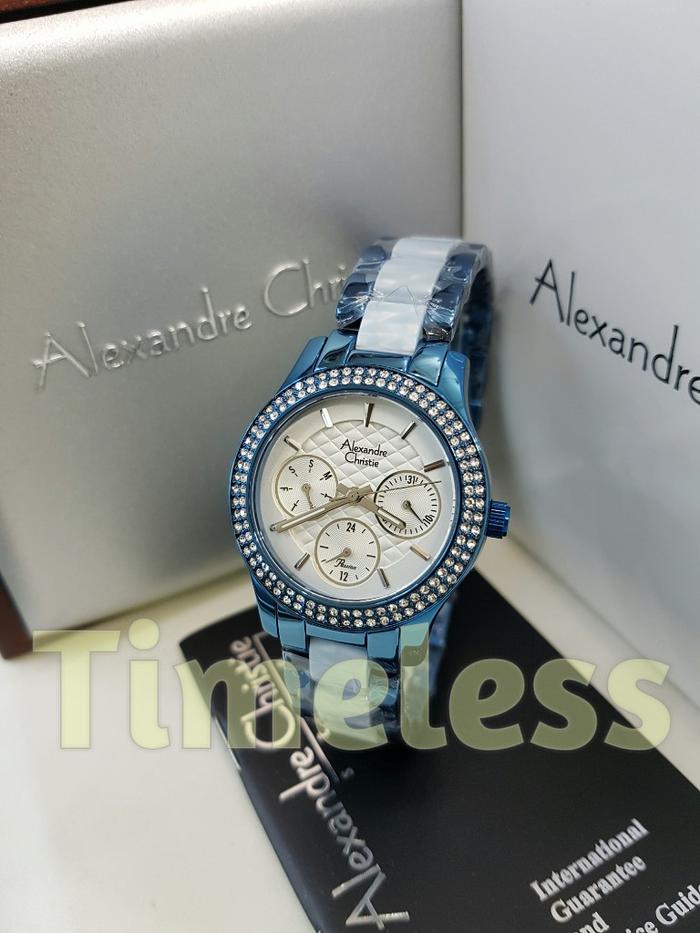 jam tangan wanita alexandre christie ac 2705 BF Blue