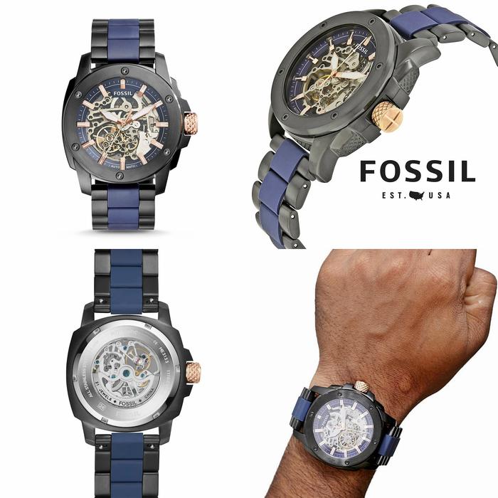 Jam Tangan Pria FOSSIL Modern Machine ME3133 BLACK Steel ORIGINAL