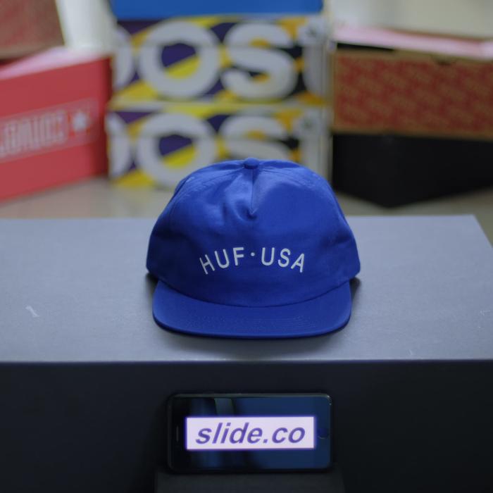 HUF USA Snapback Cap - BLUE
