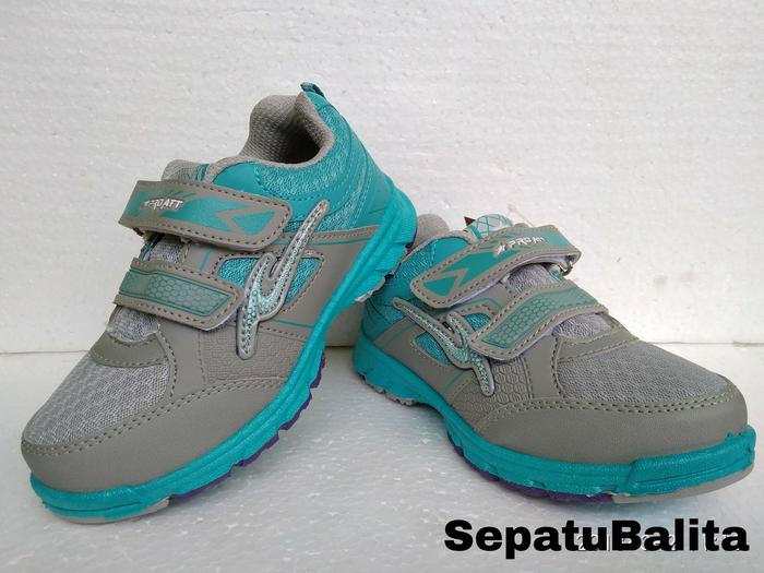 Sepatu Anak Pro ATT Kids - LG ( Abu-abu/hijau)