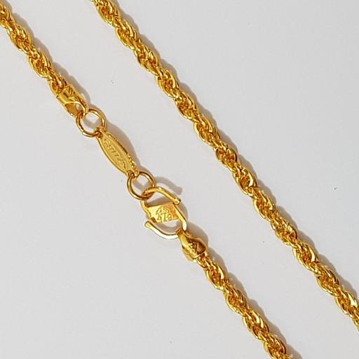 Kalung Emas Asli Kadar 875 Rope Chain