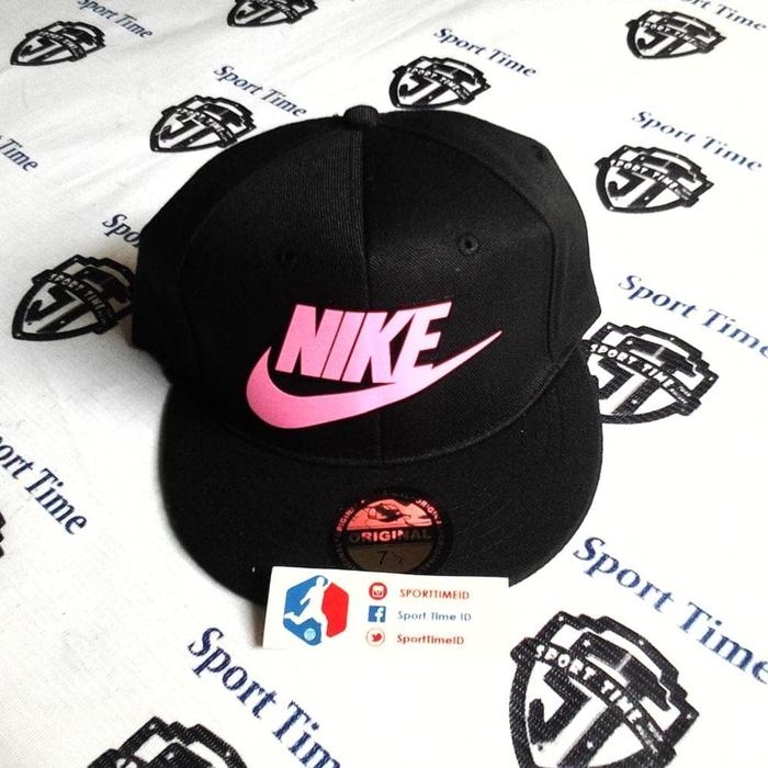 Snapback / Topi Nike Futura icon - Black / Pink Berkualitas