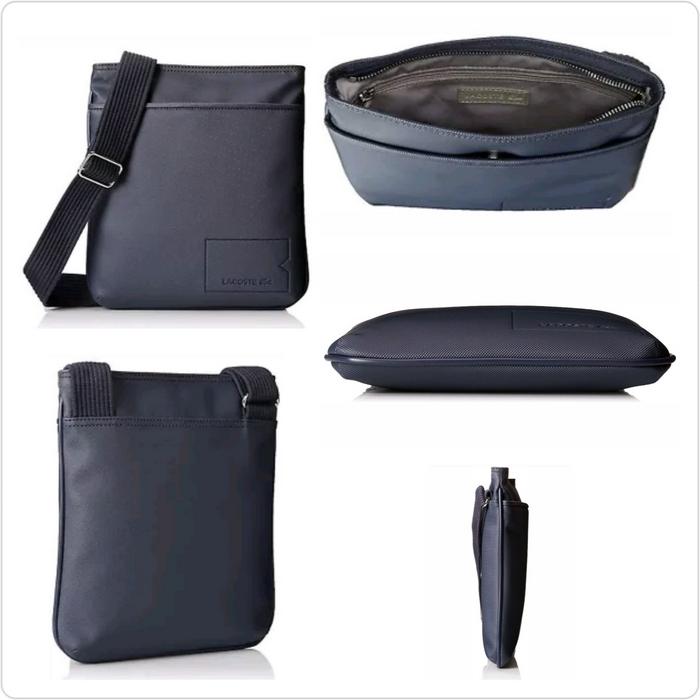 TAS SELEMPANG NEW CLASSIC LACOSTE MEN'S SHOULDER CROSSOVER FLAT ORI