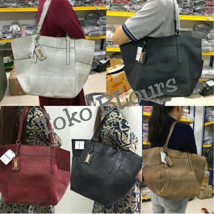 MANGO CROCO LIGHT GREY-TAS MANGO ORI-TAS IMPORT-TAS BRANDED MURAH