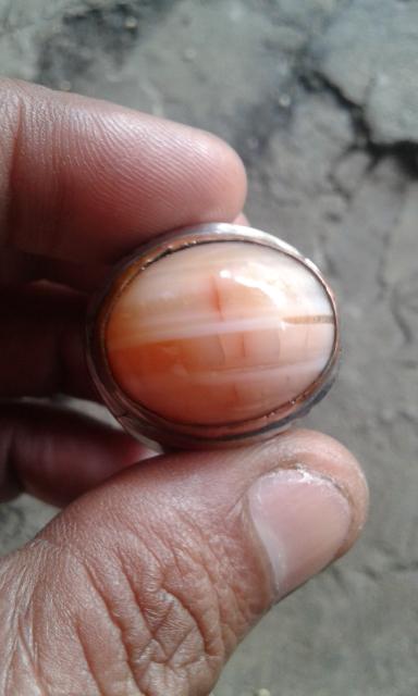 cincin batu akik bernama mustika putri petung asal Kalimantan...