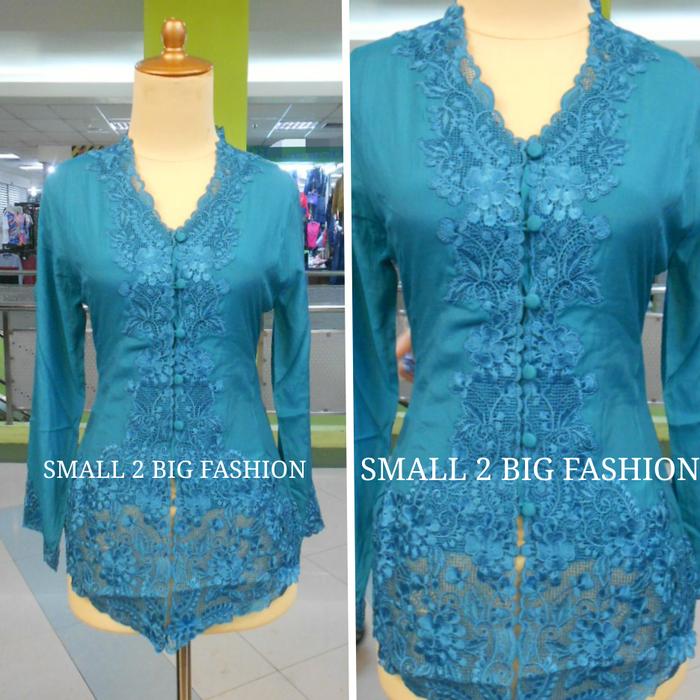 kebaya bordir tangan panjang / kamisol muslim / bustier / longtorso