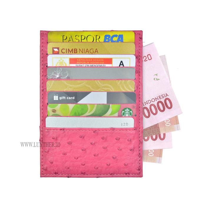 Card Holder / Card Wallet / 16 slot / Dompet Kartu / Ostrich / Kaswari