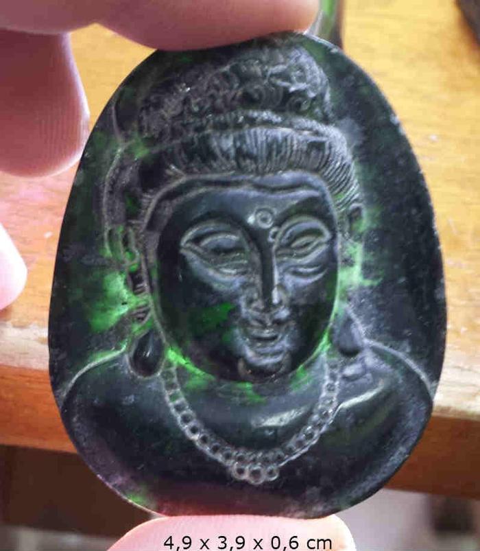 Black Jade Ukir Wajah kwan im