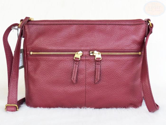 TAS SELEMPANG FOSSIL ELISE LG XBODY WINE