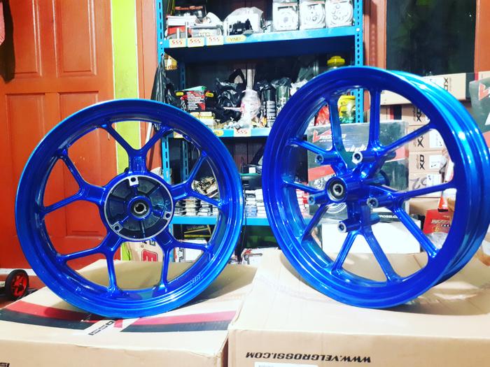 Velg R25 / MT25 blue candy lebar for triple disk