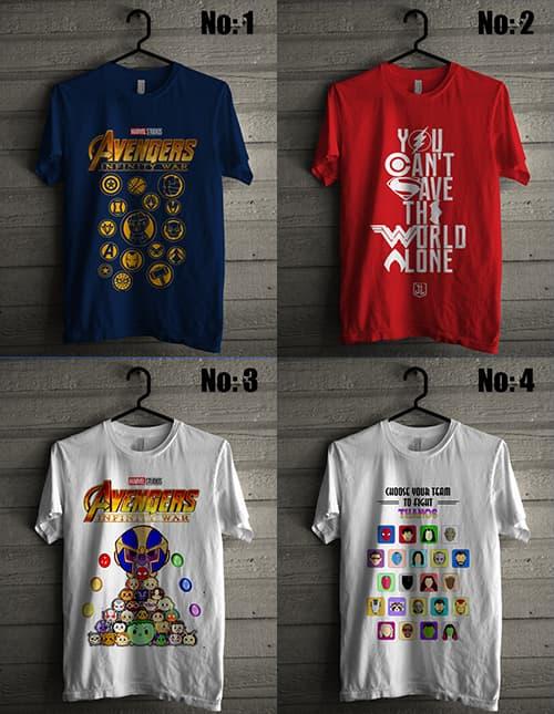 kaos infinity war avenger anak dan dewasa