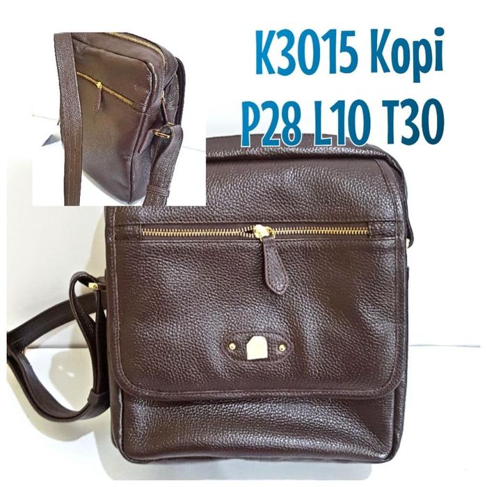 Tas Kulit Papillon Original K3015 Kopi Tali Kulit Cowok Pria