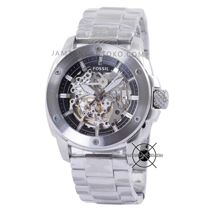 Jam tangan Fossil Pria Modern Machine Rantai ME-3081 Silver Original