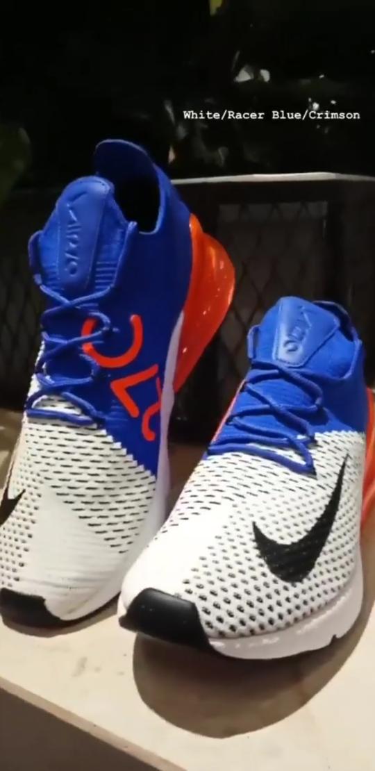 Nike AirMax 270 FlyKnit Black, Blue, orange 100% ORIGINAL air max 270