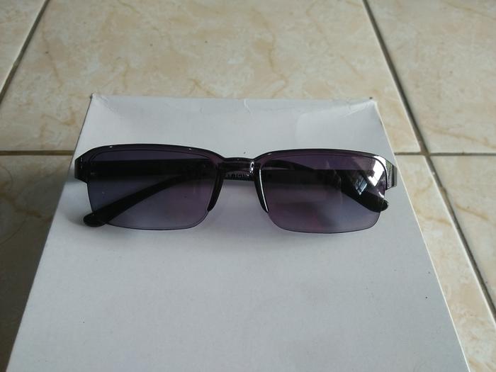 promo kacamata persegi hitam murah trendy gaya keren TC116