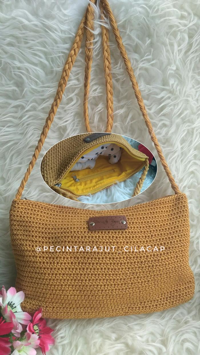 TAS RAJUT SELEMPANG MURAH MODEL DOWA KABOKI BAGUS