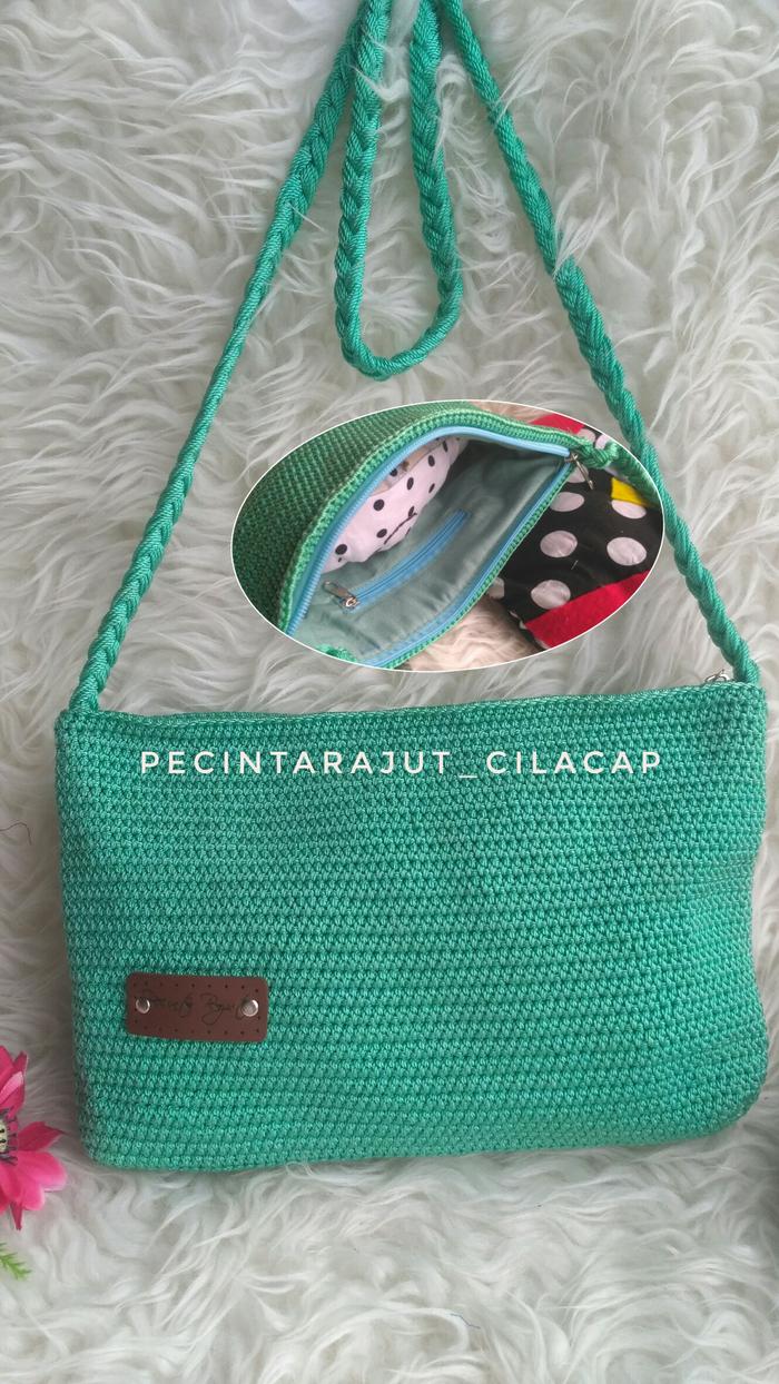 TAS RAJUT SELEMPANG / MODEL DOWA KABOKI BAGUS MURAH