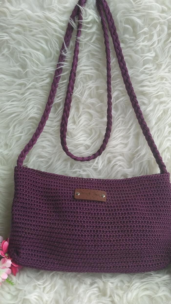 TAS RAJUT SELEMPANG MURAH HANDMADE MODEL DOWA KABOKI BAGUS