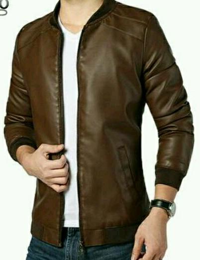 Jaket kulit Bomber asli garut