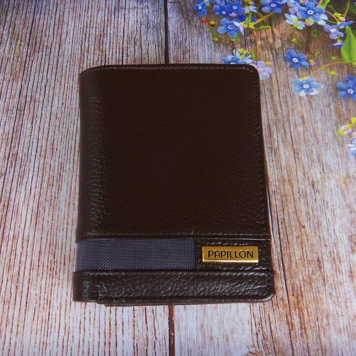 Dompet Kulit Papillon Original D873 Kopi Cowok Pria