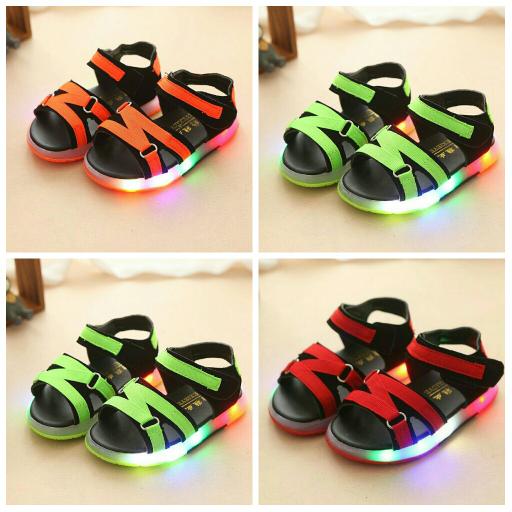 sepatu sendal anak murah 21-30 sepatu sandal bayi sepatu lampu-bartier